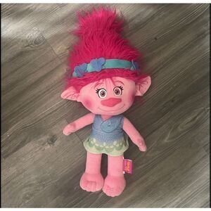 Trolls pink big Poppy plush toy